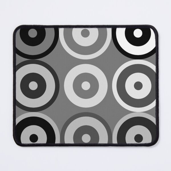 Item preview, Monochrome Multi-pattern Retro Mod Roundel designed and sold by ModSupporters.