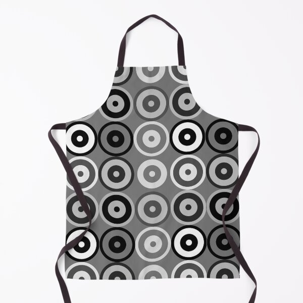 Item preview, Monochrome Multi-pattern Retro Mod Roundel designed and sold by ModSupporters.