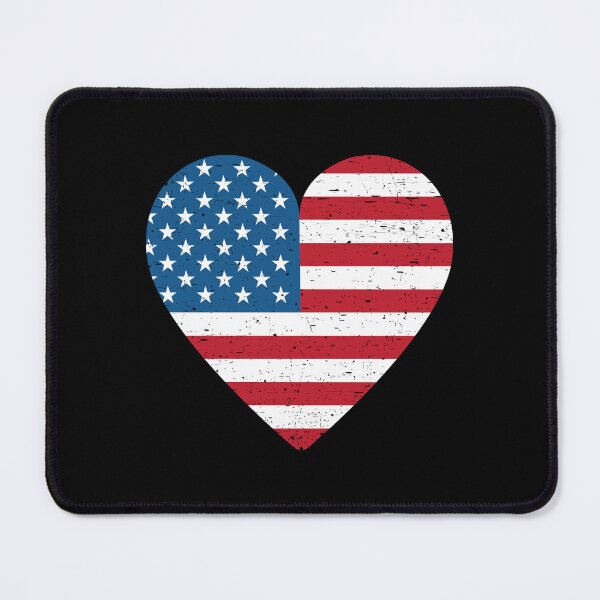 Item preview, American Flag Heart 4th of July USA Patriotic designed and sold by EIMgraphic.