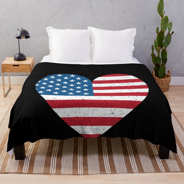 Item preview, American Flag Heart 4th of July USA Patriotic designed and sold by EIMgraphic.
