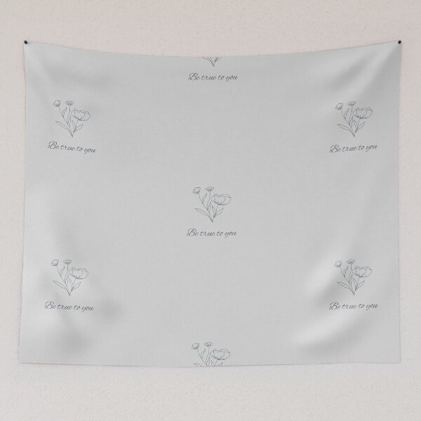 Item preview, Abstract Flower Line - Be true to you -inspirational quotes designed and sold by Levated.