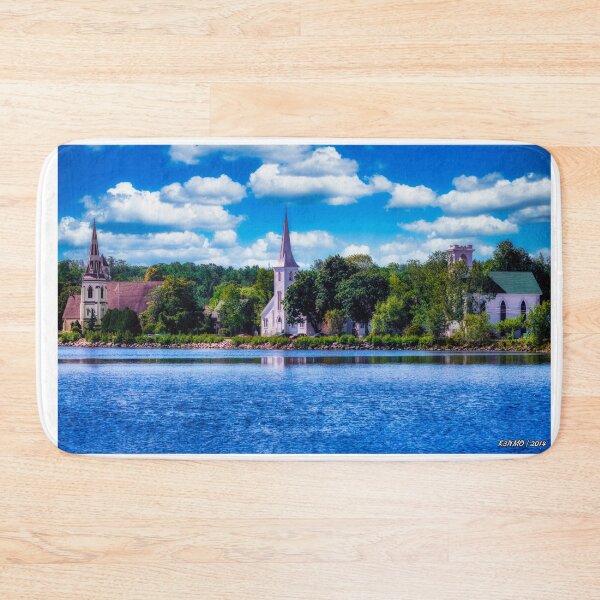 Item preview, The Three Famous Mahone Bay Churches designed and sold by kenmo.