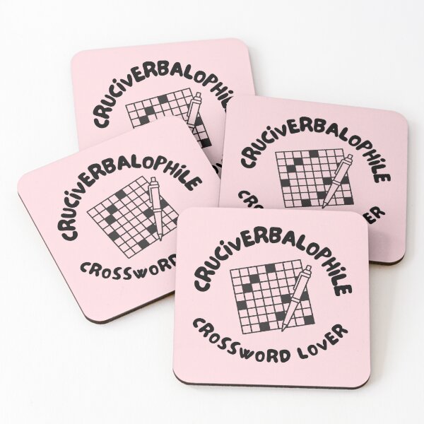 Item preview, Word Nerd Crossword Puzzle Cruciverbalophile Black and Pink Nerd Word designed and sold by IceCreamMuseum.