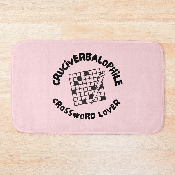 Item preview, Word Nerd Crossword Puzzle Cruciverbalophile Black and Pink Nerd Word designed and sold by IceCreamMuseum.