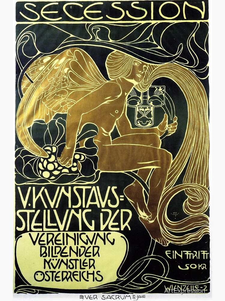 Art Nouveau Vintage Poster by Koloman Moser