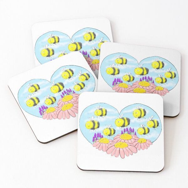 Item preview, Happy bees designed and sold by TheArtyAngel.