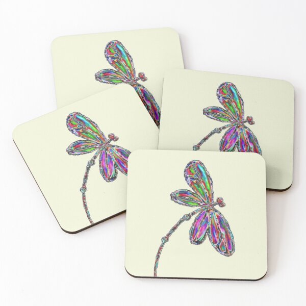 Item preview, Neon Dragonfly - Retro Yellow designed and sold by lyndseyart.