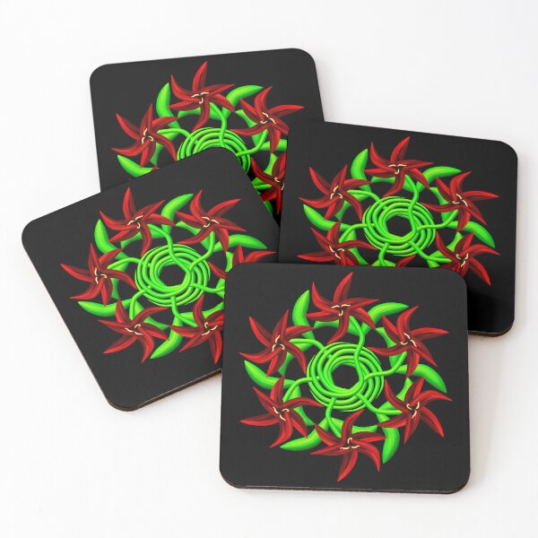 Item preview, Crimson Lily Dragon Dance Mandala designed and sold by FalcoSkyWolf.