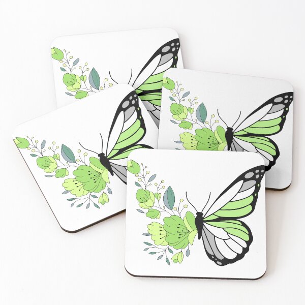 Item preview, Agender Asymmetrical butterfly and wildflowers designed and sold by itshayONAirtshay SOS - Sh#t on a Sh!rt ;).