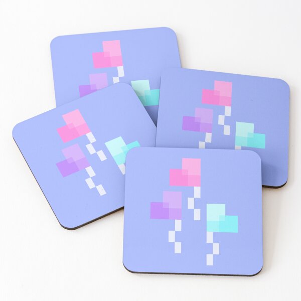 Item preview, Pastel Pixel Heart Ballons designed and sold by rin3d .