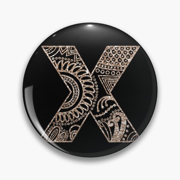 Item preview, Floral Mandala Monogram X| Mandala monogram X designed and sold by ModernStyleBoho.