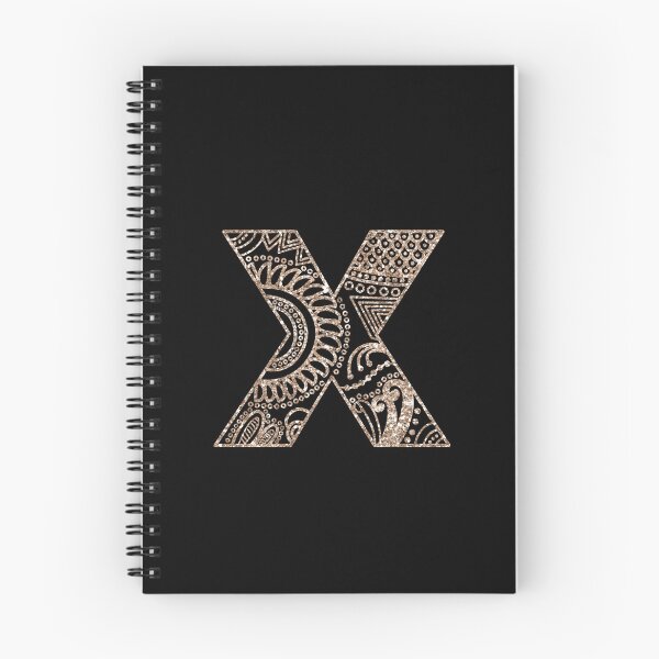 Item preview, Floral Mandala Monogram X| Mandala monogram X designed and sold by ModernStyleBoho.