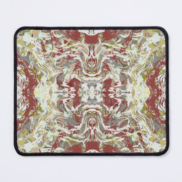 Item preview, Maroon and natural Moroccan tile effect abstract pattern designed and sold by Diane Hunter Art.