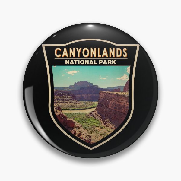 Item preview, Canyonlands National Park Utah Watercolor Badge designed and sold by KrisSidDesigns.