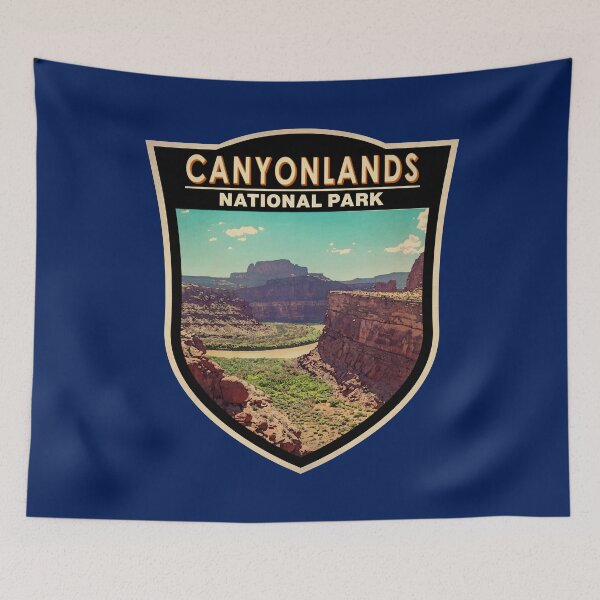 Item preview, Canyonlands National Park Utah Watercolor Badge designed and sold by KrisSidDesigns.