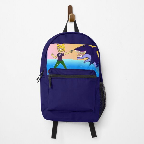 Item preview, shark vs girl (blonde hair) designed and sold by InvaderToon.