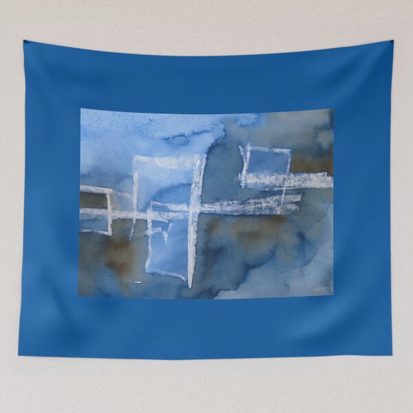 Item preview, Rainy Day Big City Reflections in mixed media designed and sold by ChillonLeachArt.