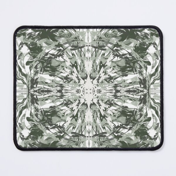 Item preview, Crystal kaleidoscope tunnel of sage green and white designed and sold by Diane Hunter Art.