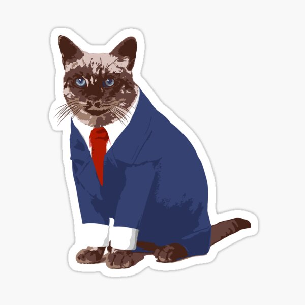 John Hinckley Cat Stickers for Sale Redbubble