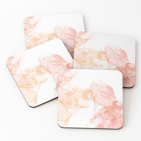 Item preview, Soft red and peachy with gold glitters designed and sold by Barbaratemplate.