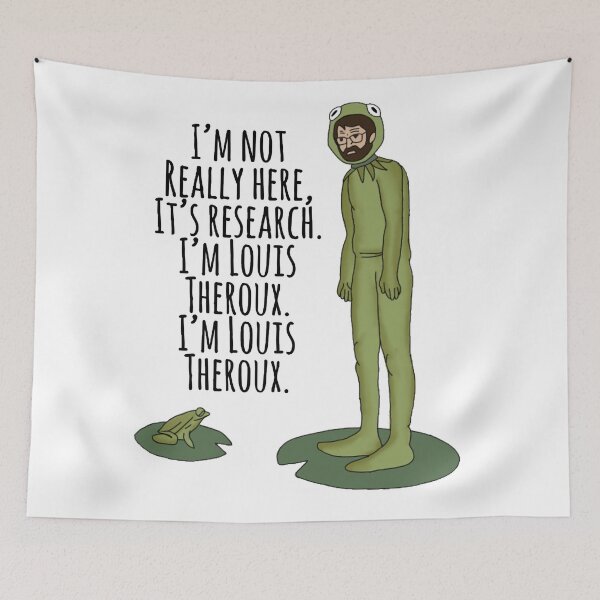 Item preview, i'm not really here its research i'm Louis Theroux  designed and sold by eemilystickers.
