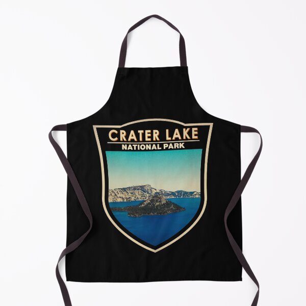 Item preview, Crater Lake National Park Oregon Watercolor Badge designed and sold by KrisSidDesigns.
