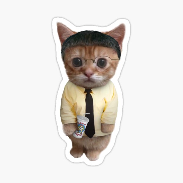 Vista previa del artículo con la obra «Gatito de Gus Fring», diseñado y vendido por drainsupply.