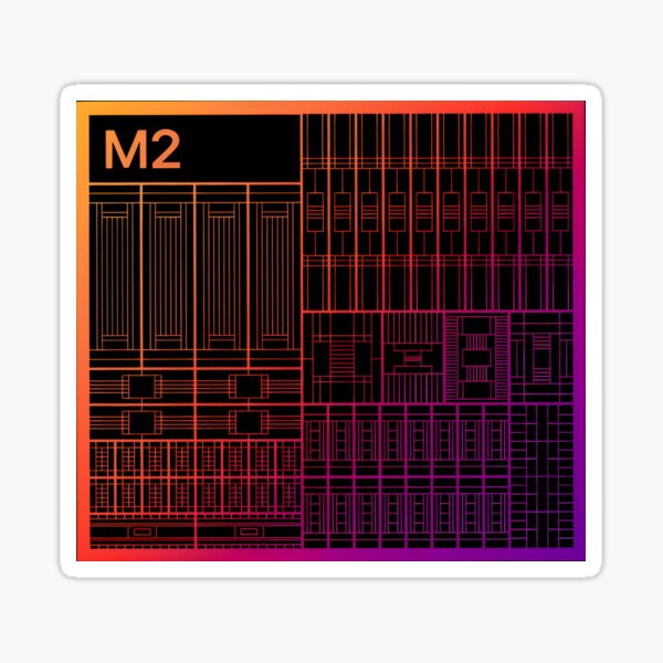 Item preview, Apple M2 Die (7000x7000) designed and sold by ThunderRuler.
