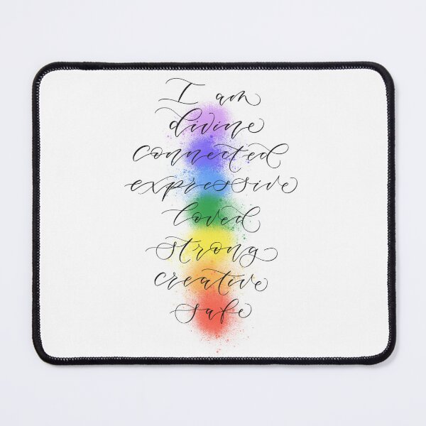 Item preview, 7 chakras - I am divine connected expressive loved strong creative safe designed and sold by amyverse.