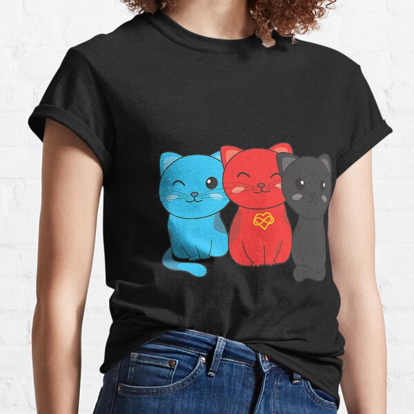 Polyamory Flag Pride LGBTQ Cats Polyamory cat Classic T-Shirt