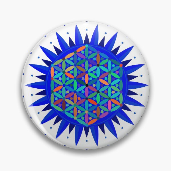 Item preview, Geometric Blue Flower designed and sold by SystemLion.