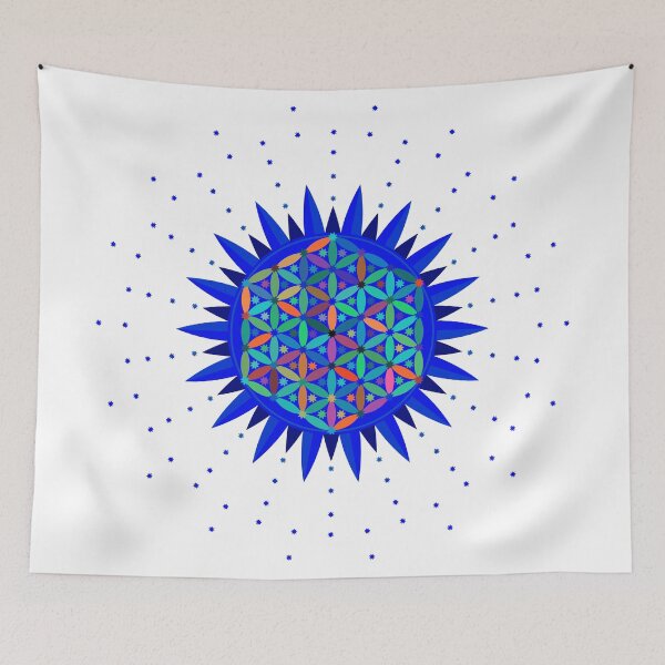 Item preview, Geometric Blue Flower designed and sold by SystemLion.