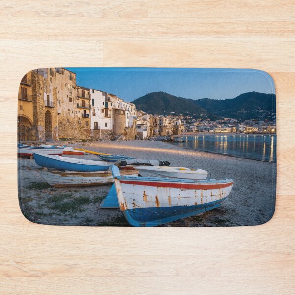 Item preview, Early Evening in Cefalu Sicily designed and sold by PhotoArt by Joan Carroll.