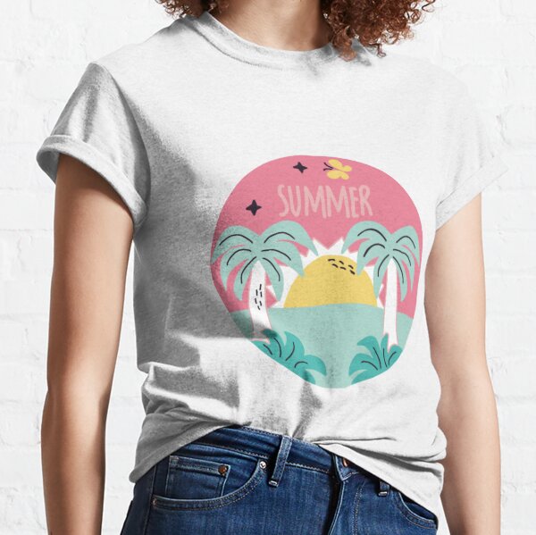 Summer Vibes Music Festival Tee Cute Summertime Summer Shirt Unisex Graphic Tee Tie Dye Design