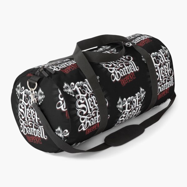 Item preview, Eat Sleep Barbell Repeat Gym Motivation designed and sold by ozumdesigns.