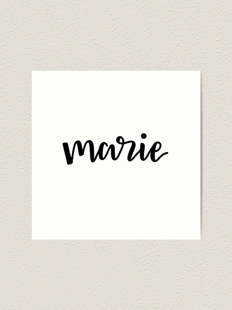 Marie Name | Art Print