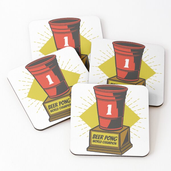 Item preview, Beer pong game trophy designed and sold by 1White-Rabbit.
