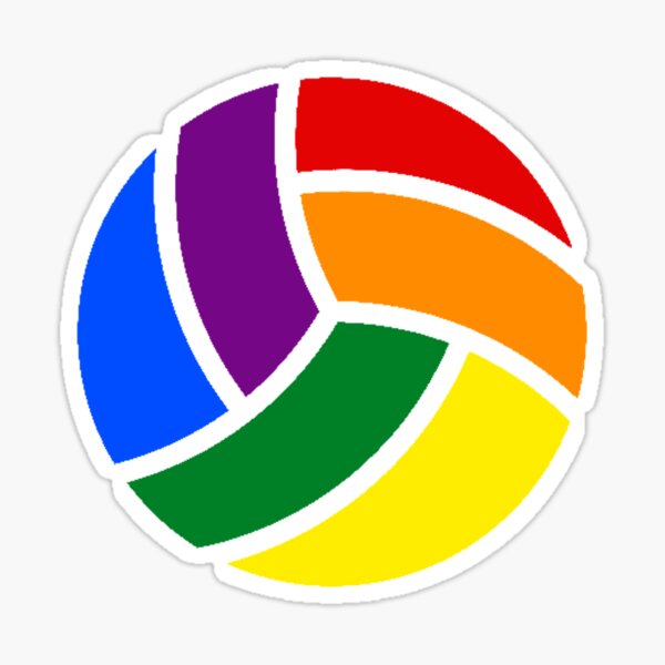 "Volleyball Pride Gay" Sticker for Sale by barflybart Redbubble