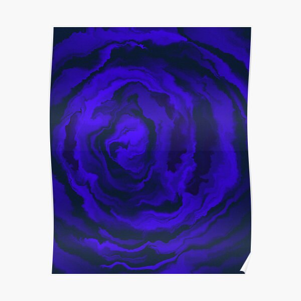 Fluid Art Hurricane Poster