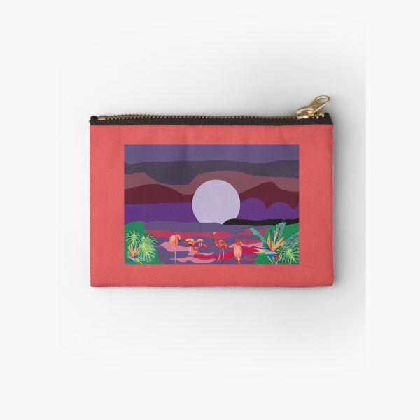 Item preview, Wading Flamingos at Night designed and sold by mm954ftl.