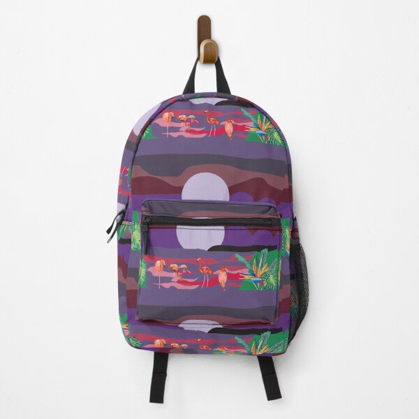 Item preview, Wading Flamingos at Night designed and sold by mm954ftl.