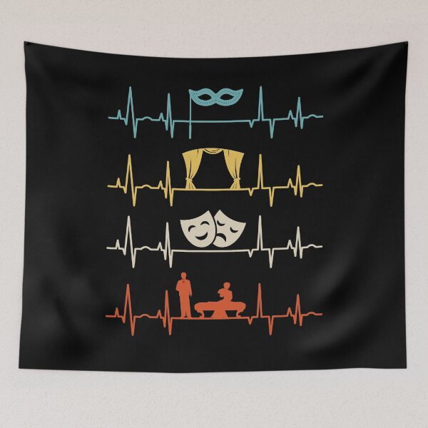 Item preview, Theater Thespian Theatrical Thespianism Heartbeat designed and sold by ShopTheStyle.