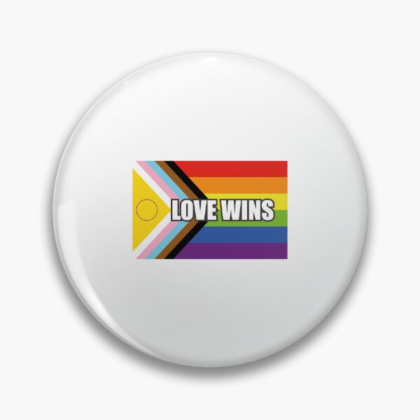 Item preview, Inclusive Pride Progress Flag LOVE WINS  designed and sold by Inspirationmotivation.