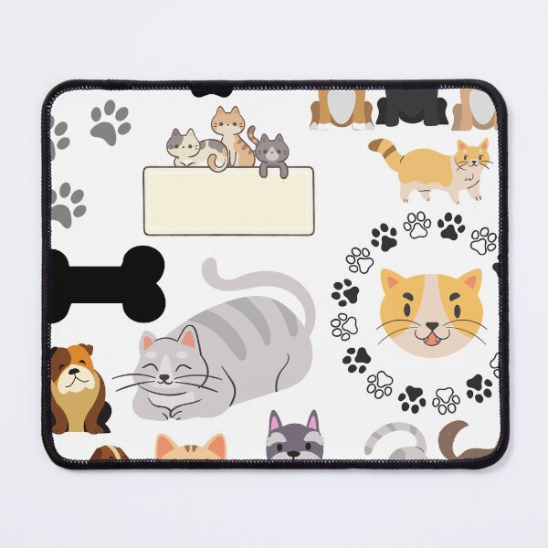 Item preview, Cats and Dogs pattern designed and sold by Soft Strength Studio.