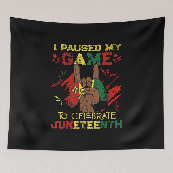Item preview, Funny I Paused My Game To Celebrate Juneteenth Black Gamers T-Shirt designed and sold by YADESING.