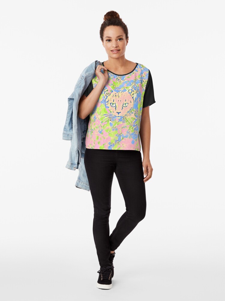 Alternate view of Cat Chiffon Top
