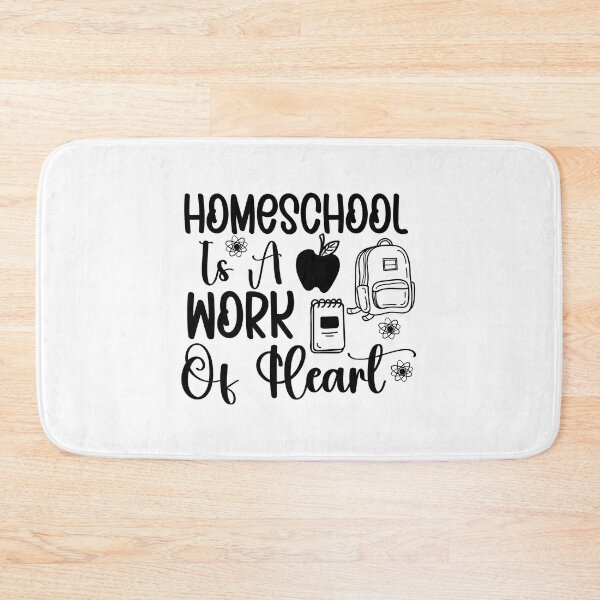Item preview, Homeschool Is A Work Of Heart | proud homeschool mom  designed and sold by teez4dayz.