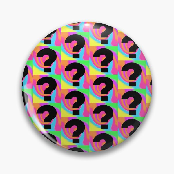 Item preview, Black Question Mark on a Rainbow Tie Dye Swirl Background Small Sized Repeating Pattern designed and sold by Nicolette Olivier.
