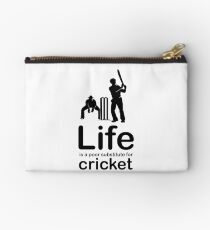 Cricket v Life - Black Graphic Studio Pouch