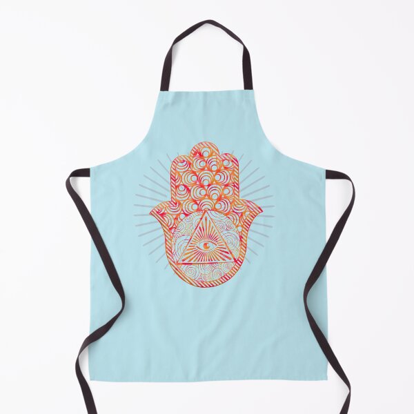 Item preview, Hand of Hamza protect sign - red and gold mystical symbol designed and sold by DesignsbyMona.